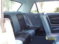 click this picture for a larger view of 67 Mustang interior back seat