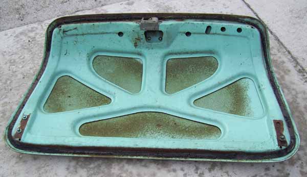 ford trunk lid inside 1954