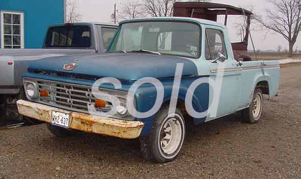 1963 Ford Pickup fleet side short box, 6 cylinder truck