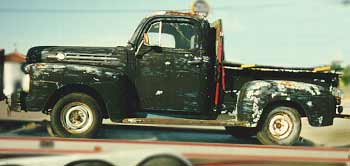 Unrestored 1952 Ford pickup truck